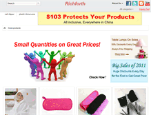 Tablet Screenshot of home-products.richforth.com